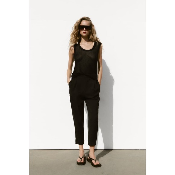 Zara Pants - Zara High Waisted Cargo Pant 2195/928/080/011